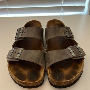 Birkenstock Arizona Grey Leather
